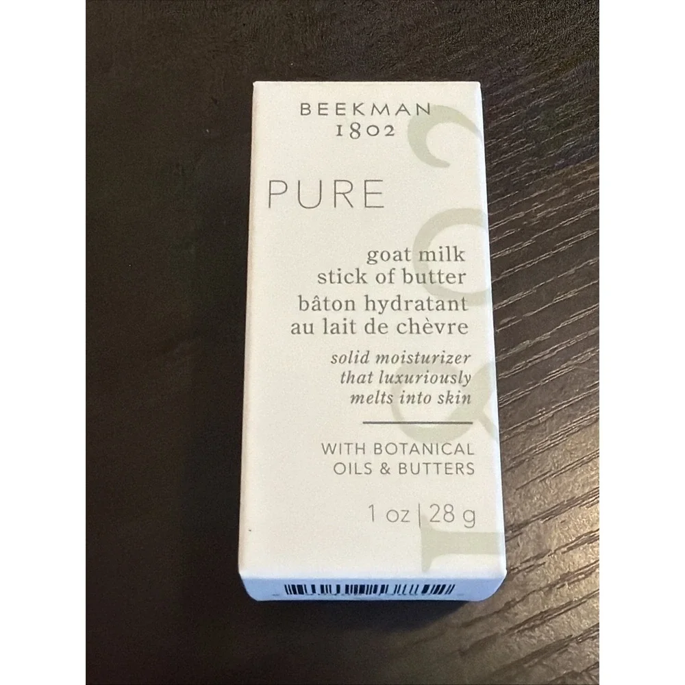 Beekman 1802 PURE Goat Milk Stick of Butter 1 oz Solid Moisturizer NEW